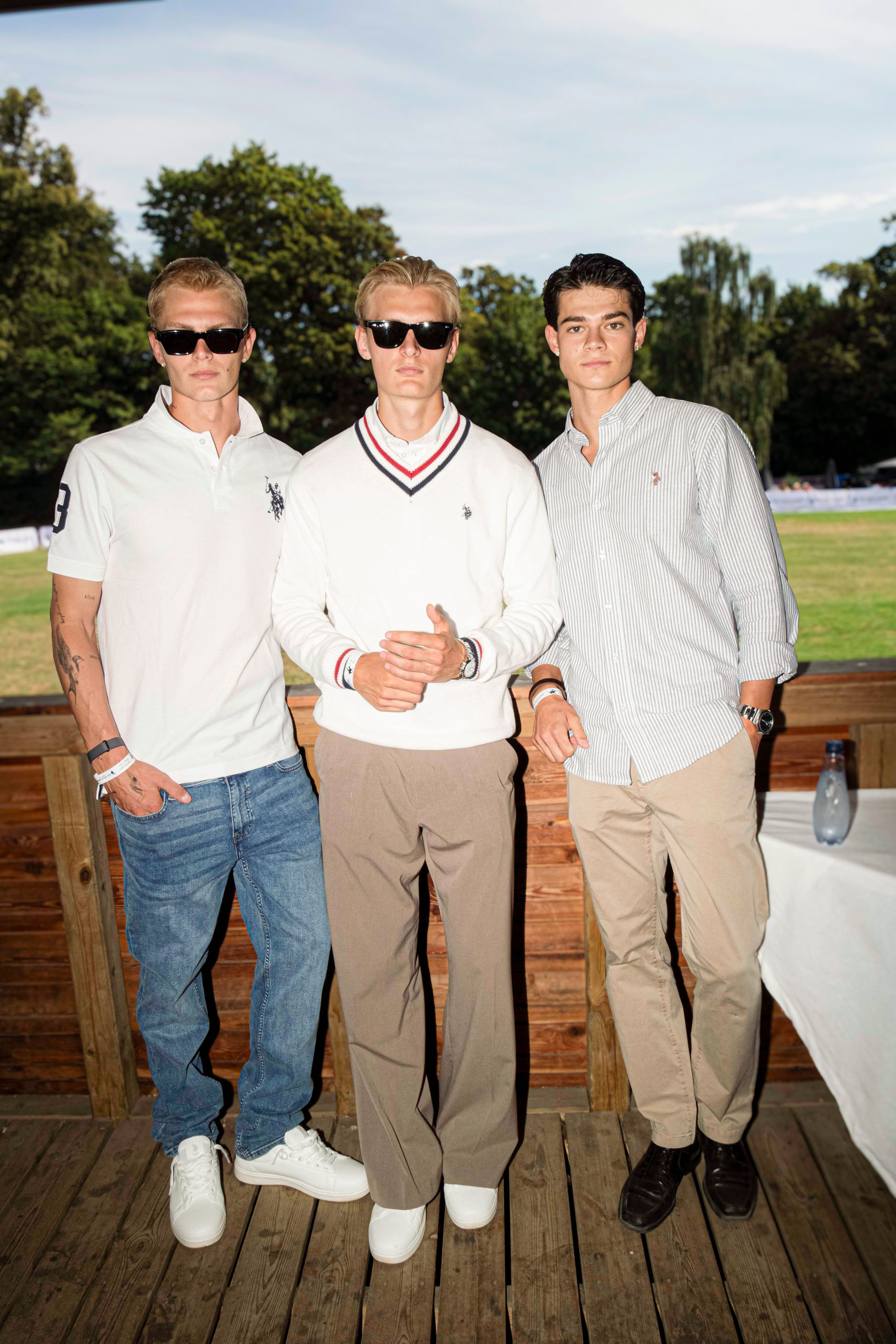 Three guests in U.S. Polo Assn. styles at Polo in the Park