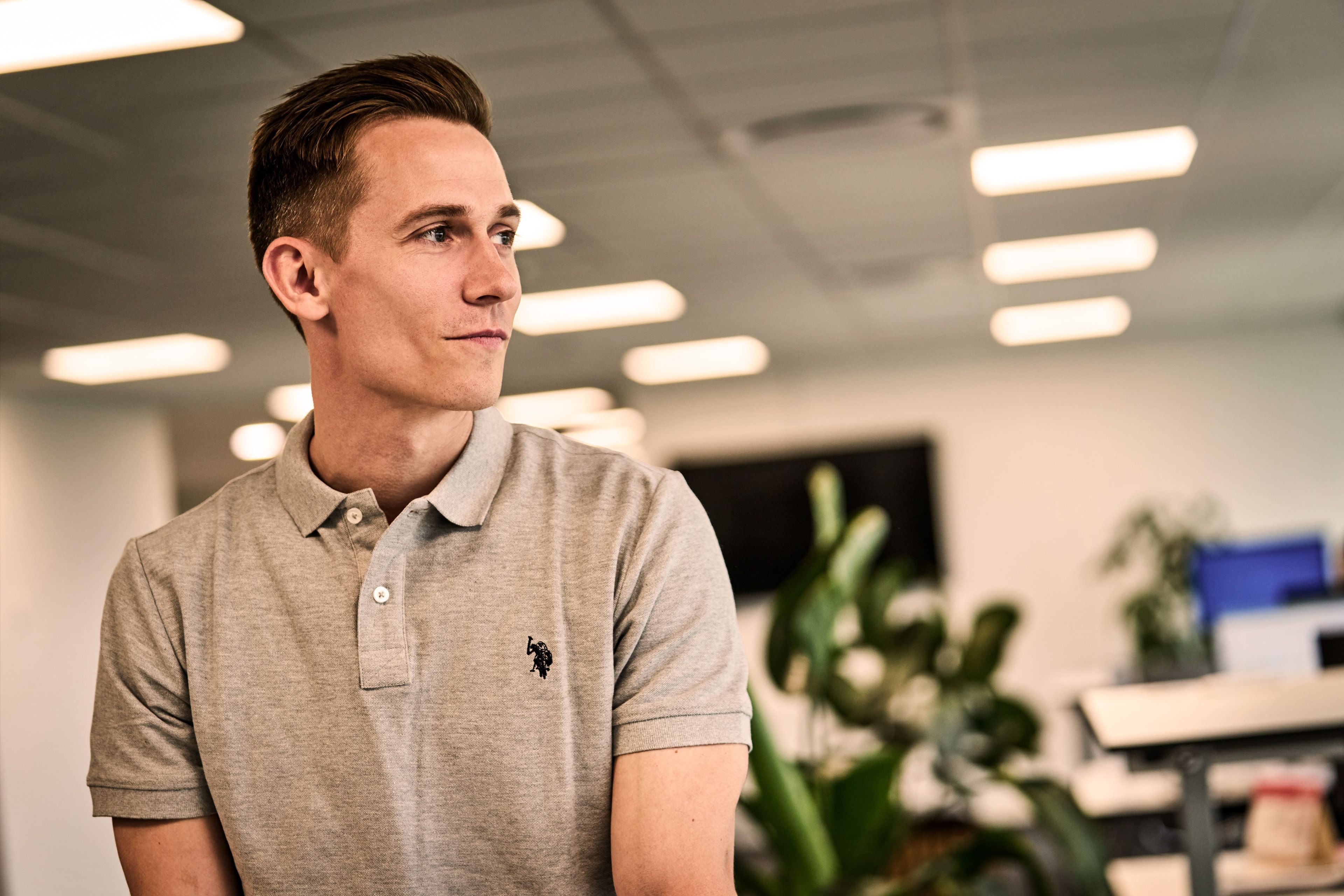 A STARTEX colleague in the office